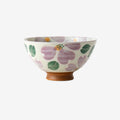 Japanische Keramik-Teeschale mit Blumenmuster