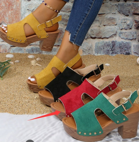 Chunky-Heel Sandalen für Damen