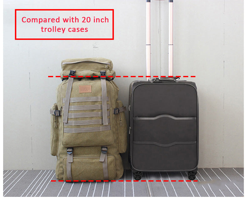 Grosses Canvas-Rucksack mit robustem Tragesystem – Bild 12 | LuxeStyle