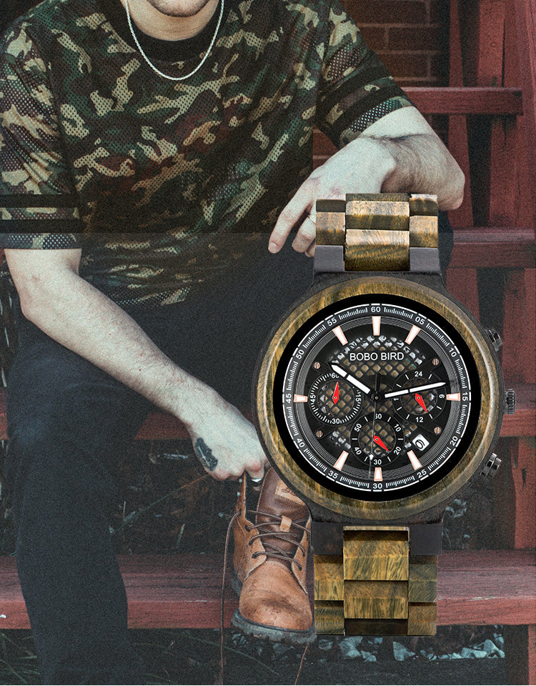 BOBO BIRD Multifunktionale Sandelholz-Uhr – Bild 5 | LuxeStyle