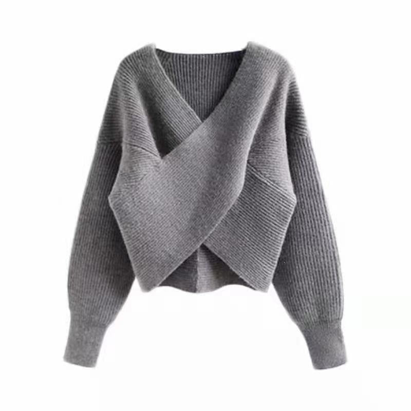Lässiger Strickpullover mit Rundhals