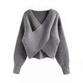 Lässiger Strickpullover mit Rundhals
