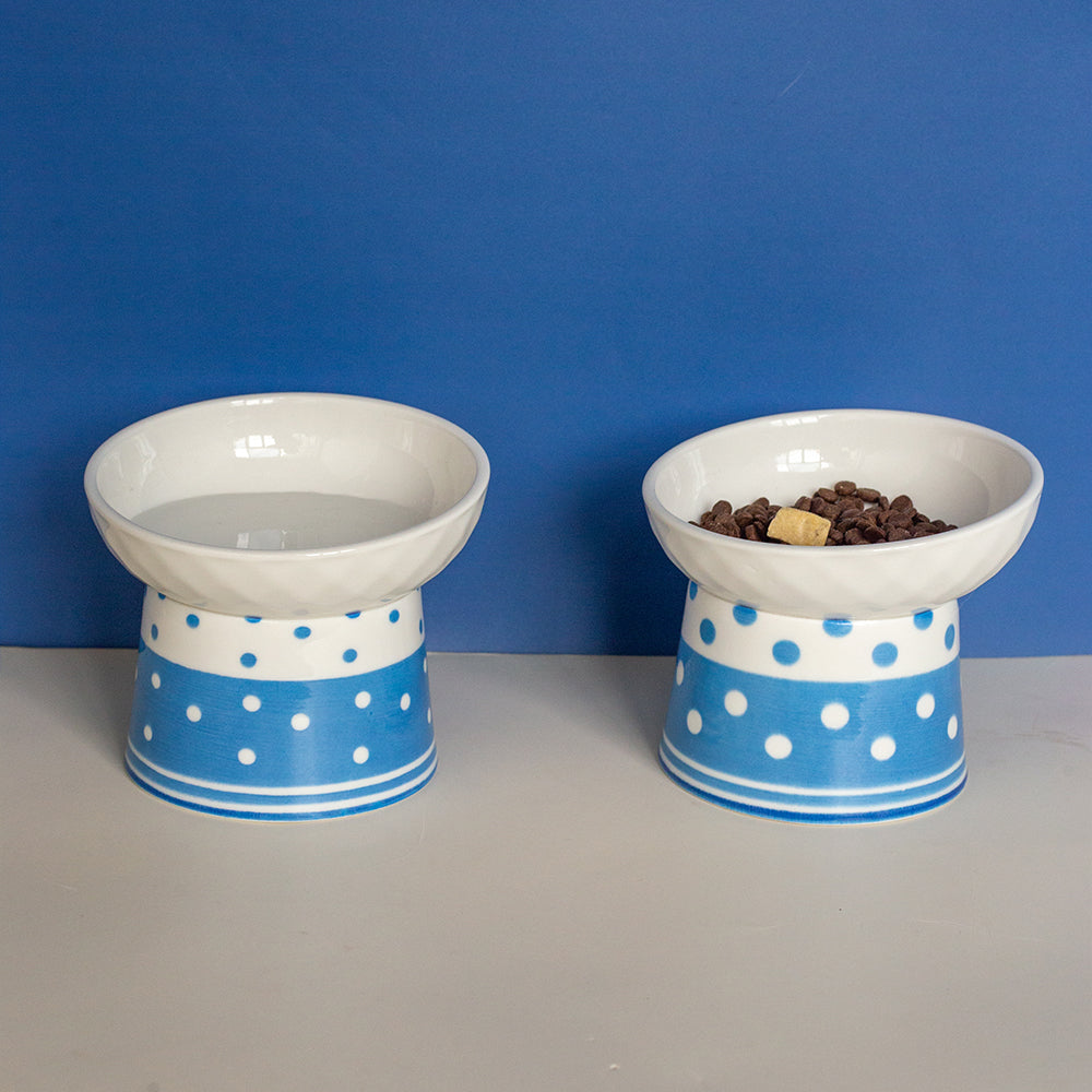 Katzenkeramik-Bowl mit Polka-Dot-Design – Bild 5 | LuxeStyle