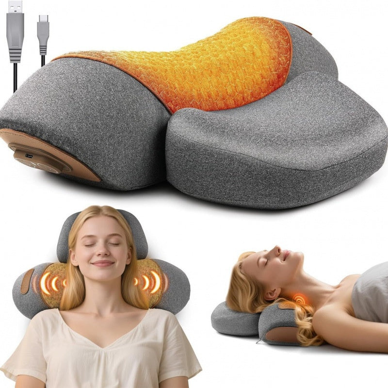 Nackenstützkissen mit Massage & Wärme