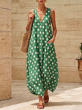 Retro Polka-Dot V-Ausschnitt Kleid – Bild 12 | LuxeStyle