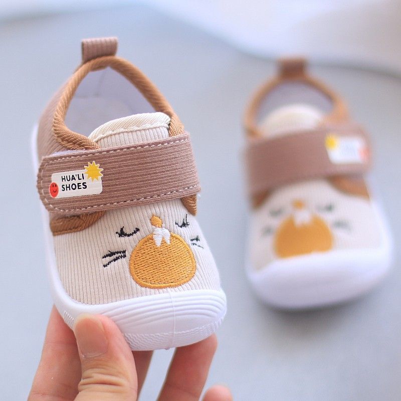 Weisse Baby Quietschschuhe mit weicher Sohle für Frühling/Herbst