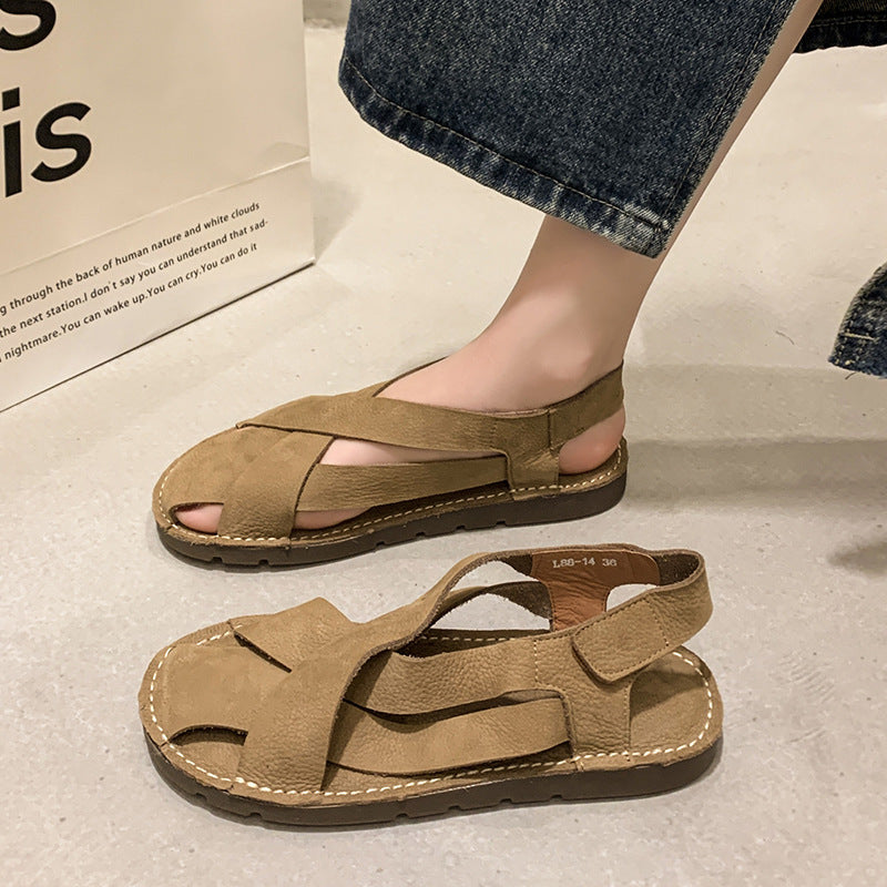 Retro-Sandalen mit Klettverschluss – Bild 15 | LuxeStyle