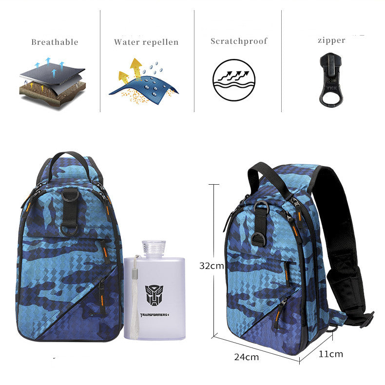 Grosses, wasserfestes Ein-Schulter-Fischertasche | LuxeStyle