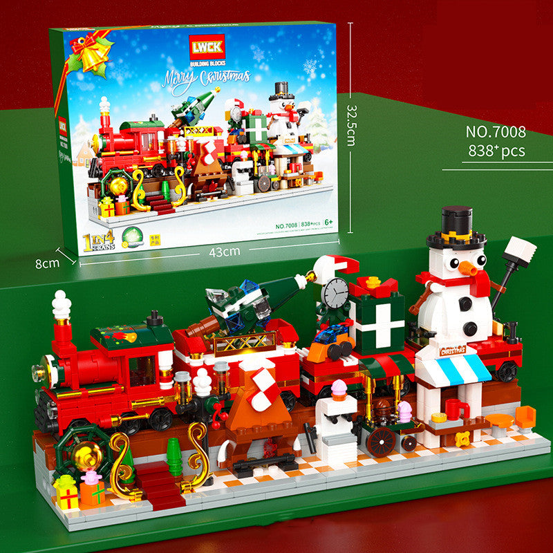 Weihnachtszug Bausteine-Set zum Zusammenbauen – Bild 4 | LuxeStyle
