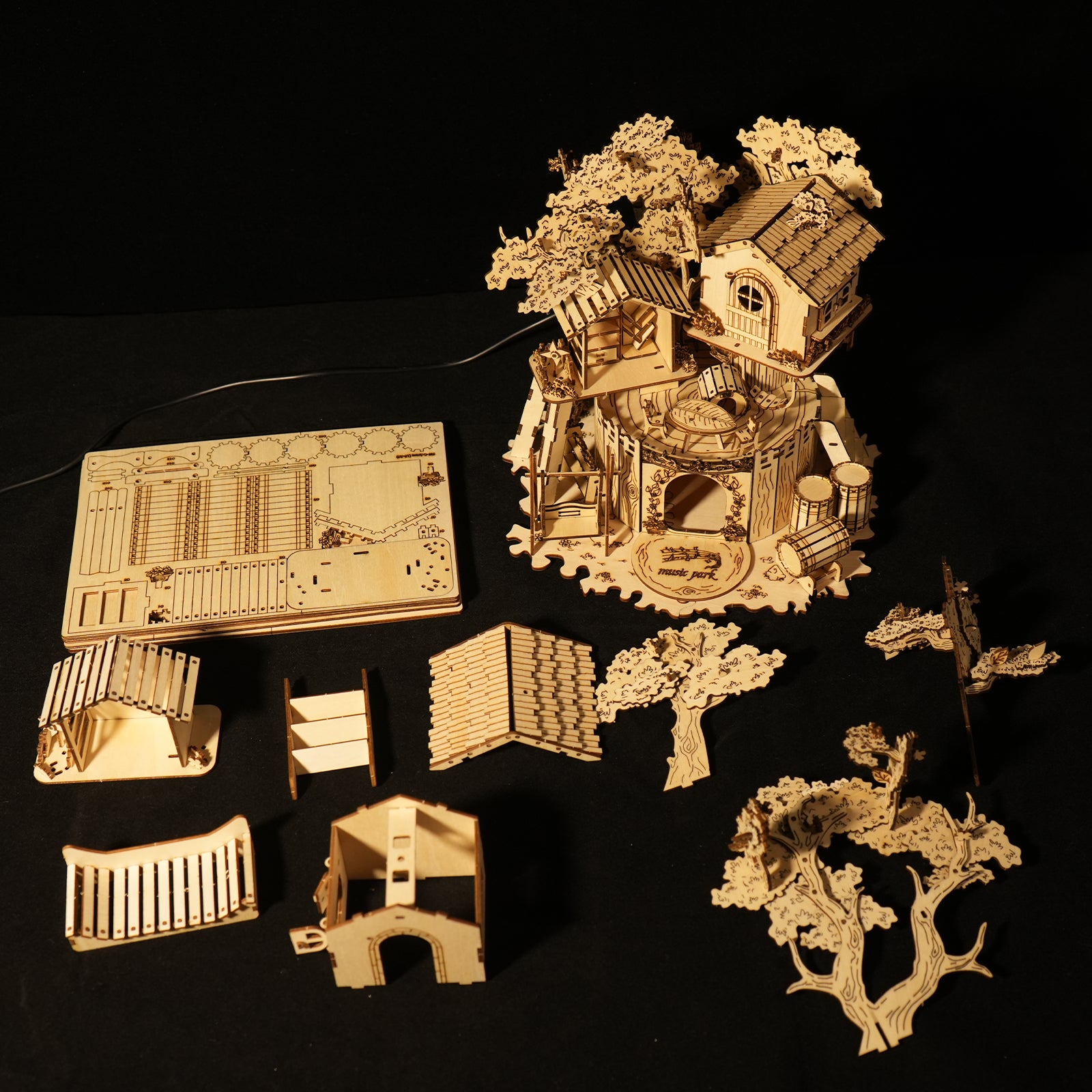 3D Holzpuzzle Baumhaus