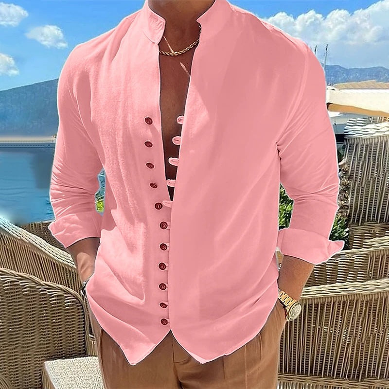 Herren Langarmshirt im Retro-Look