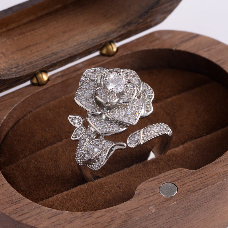 Camellien-Stein-Offenring – Bild 2 | LuxeStyle