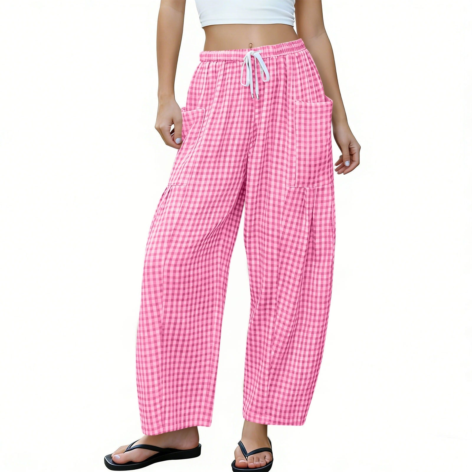 High-Waist Wide Leg Hose
