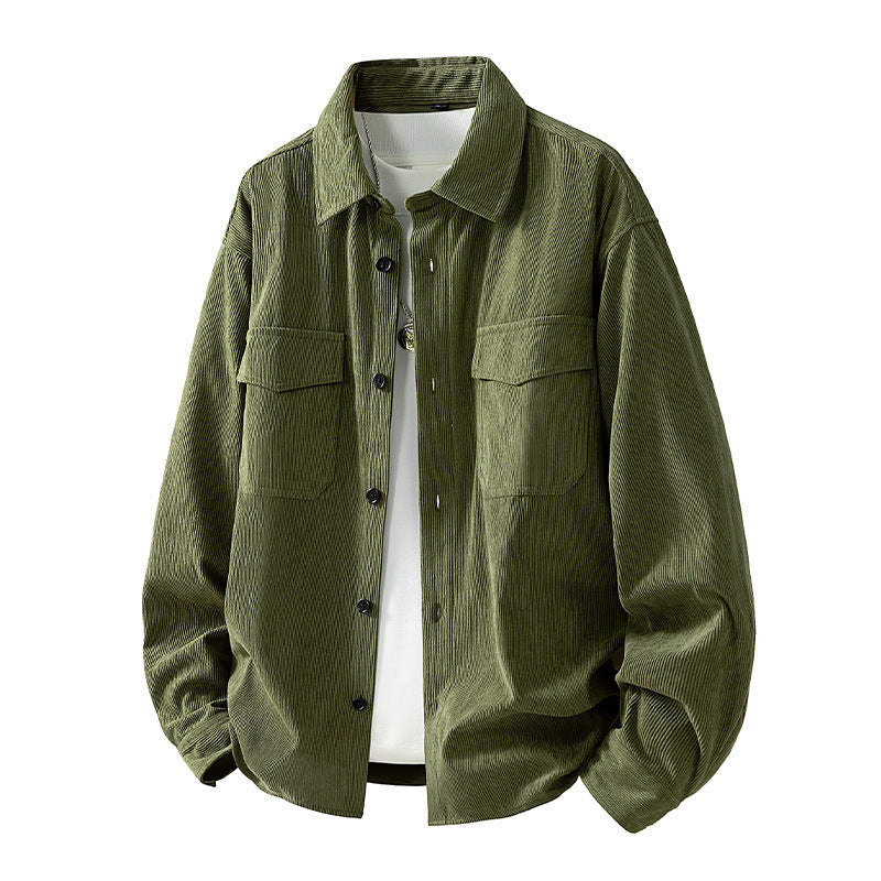 Gepolsterte Vintage Cordjacke für Herren
