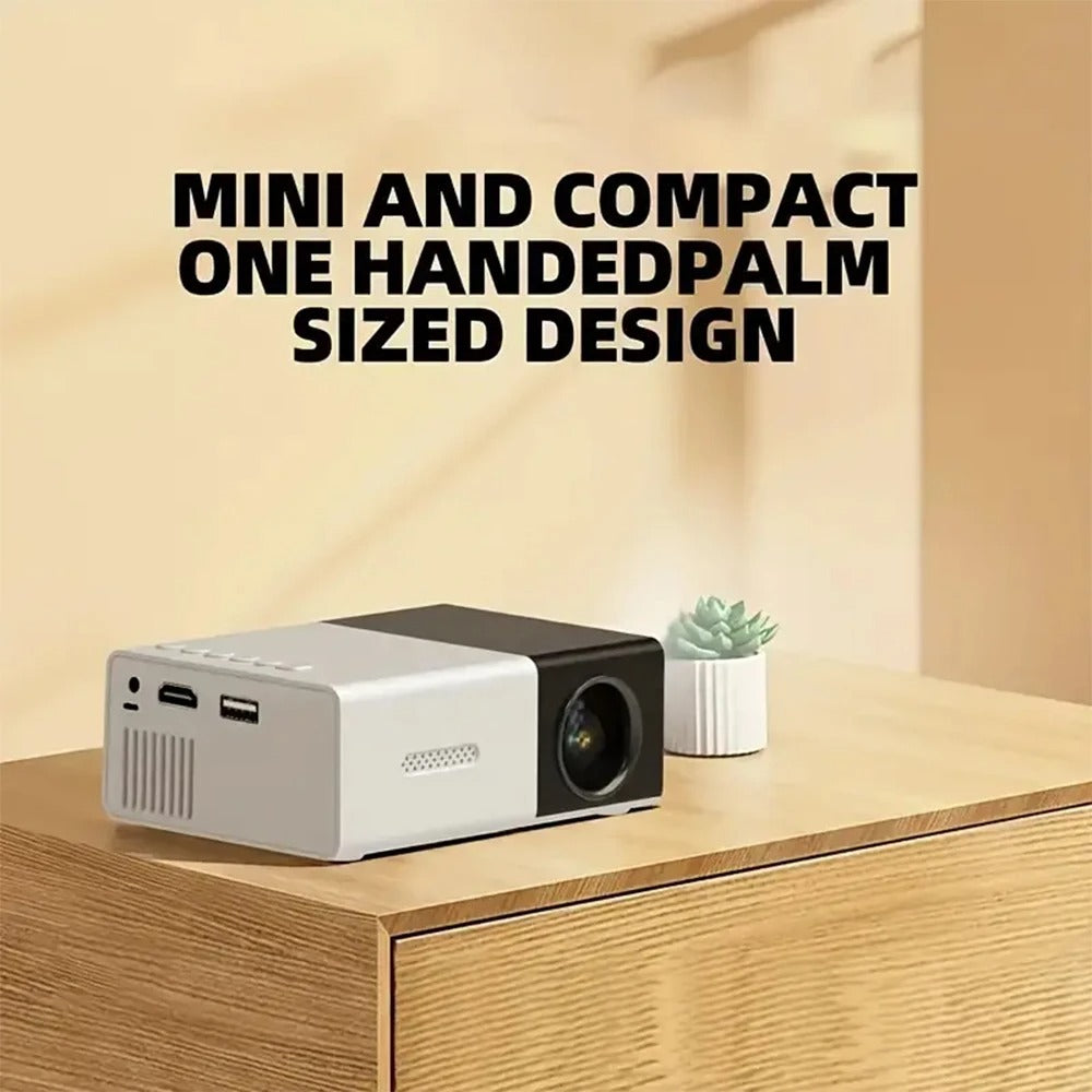 Mobiler 1080p HD Mini-Projektor mit Standfuss