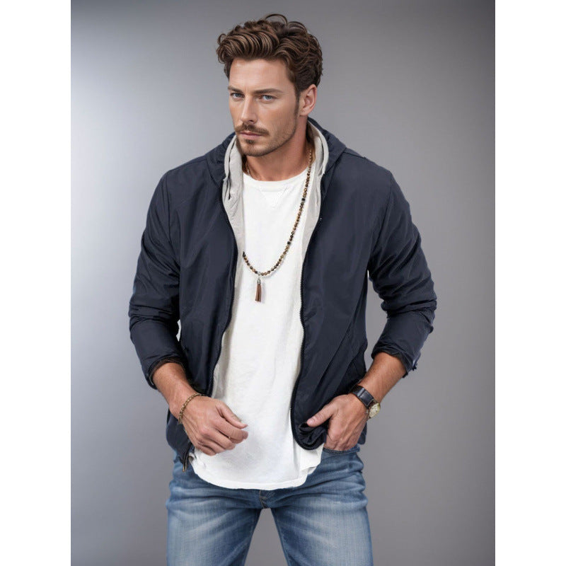 Wende-Jacke für Herren mit Reissverschluss