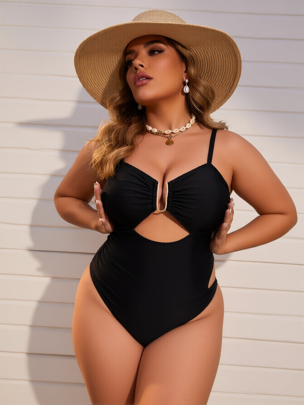Eleganter High-Neck Tankini für Damen