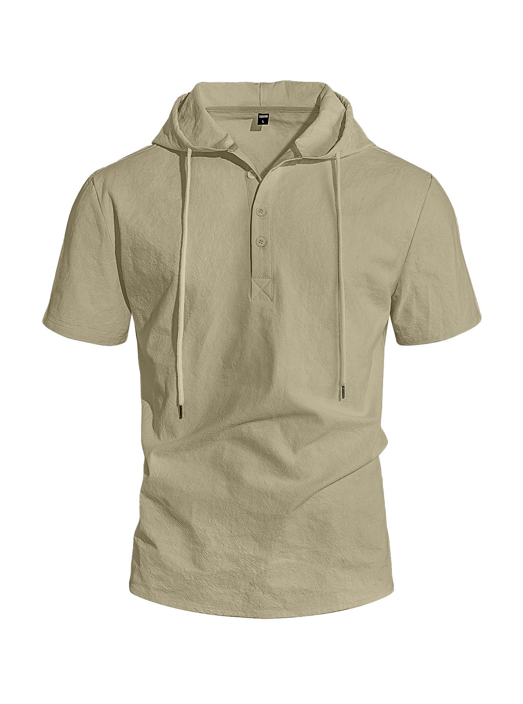 Herren Leinen Kurzarm-Shirt