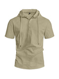 Herren Leinen Kurzarm-Shirt