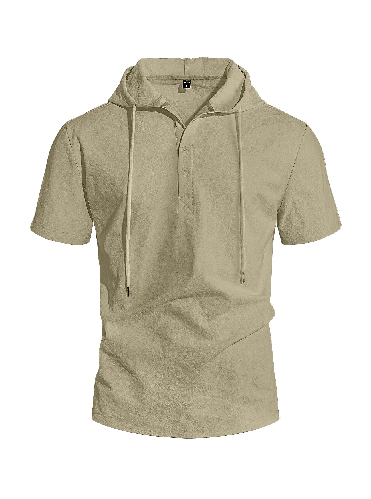 Herren Leinen Kurzarm-Shirt