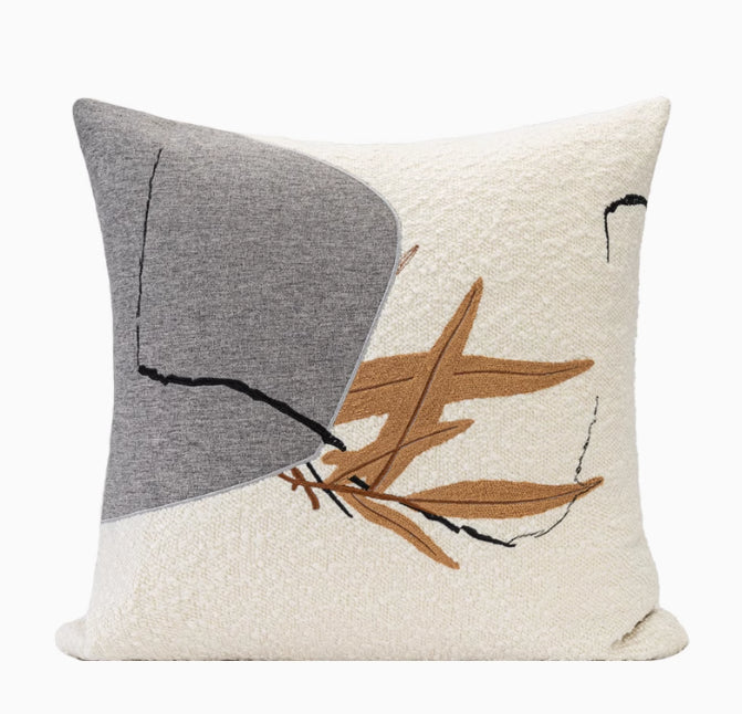 Sofakissen in Chenille mit chinesischem Muster – Bild 5 | LuxeStyle
