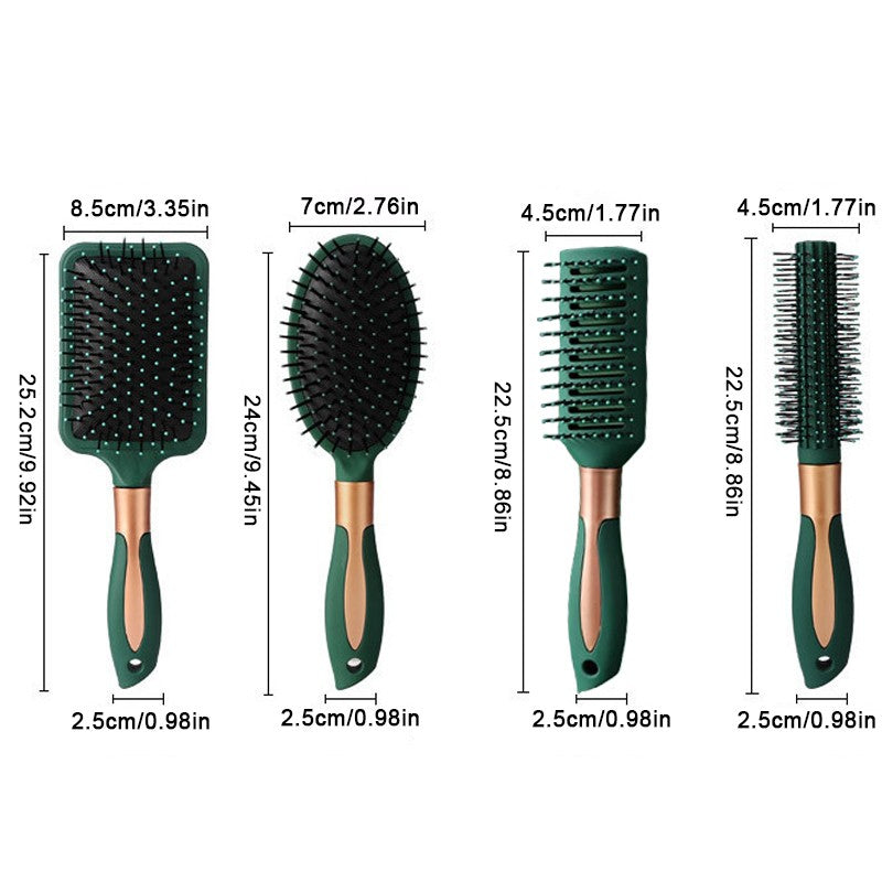 4-teiliges professionelles Haarbürsten-Set