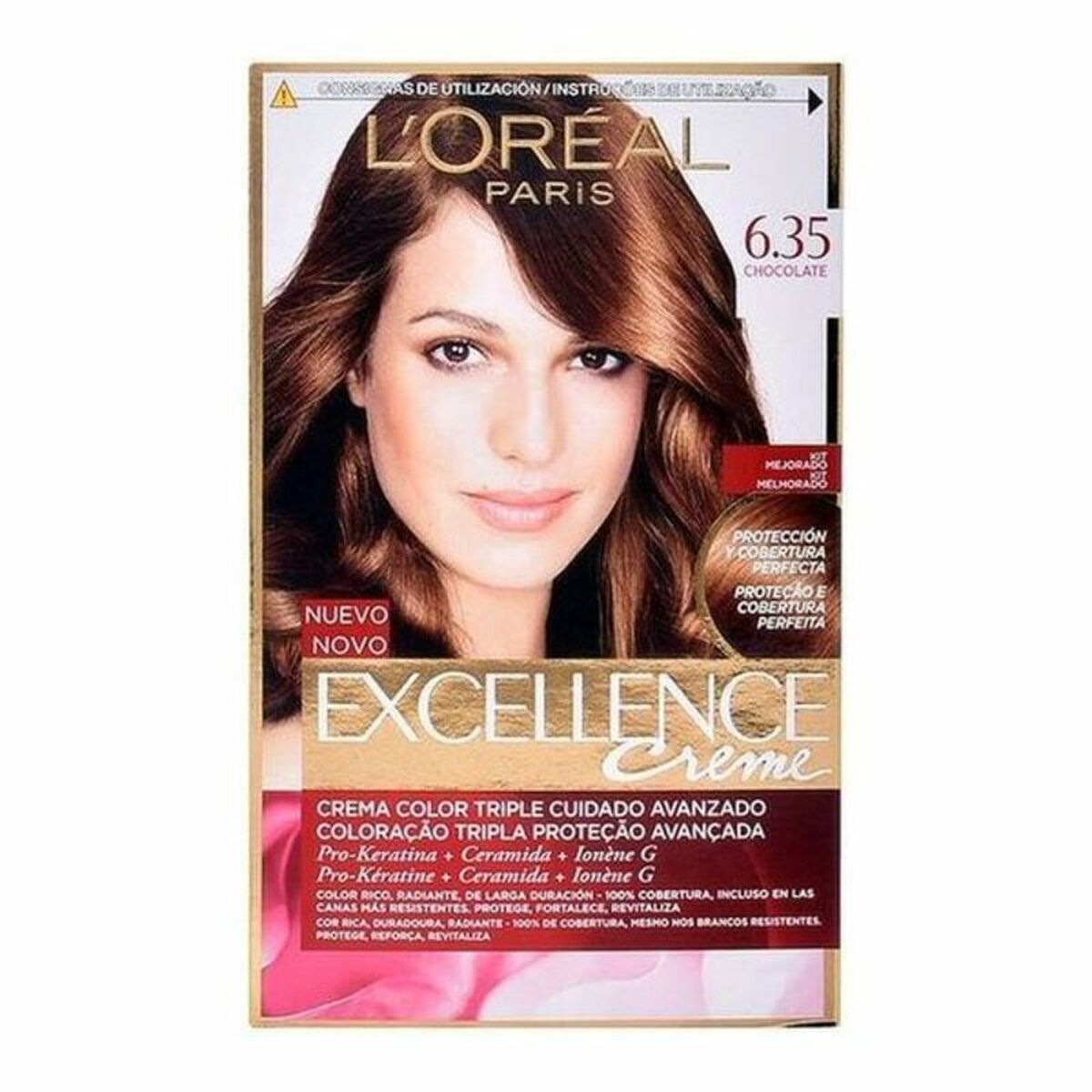 Dauerfärbung L'Oreal Excellence Nº 6,35-Chocolate 192 ml
