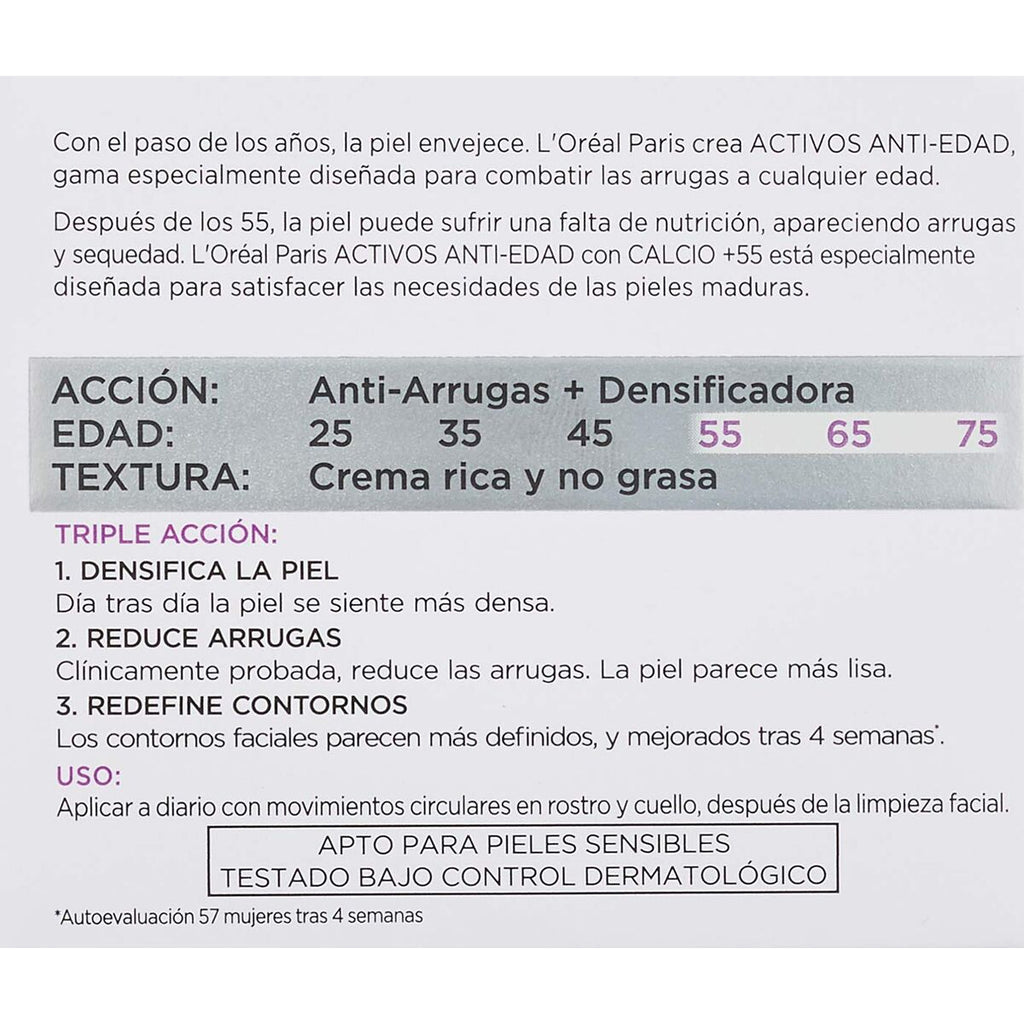 Anti-Falten Creme L'Oreal ANTI-ARRUGAS EXPERT 50 ml