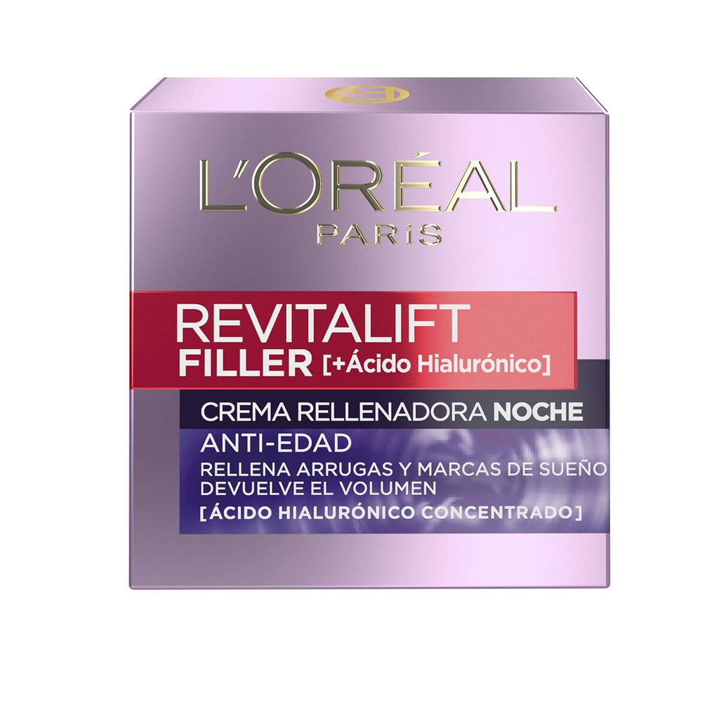 Nachtcreme L'Oreal Revitalift Filler 50 ml Mit Hyaluronsäure