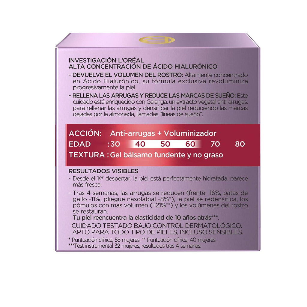 Nachtcreme L'Oreal Revitalift Filler 50 ml Mit Hyaluronsäure