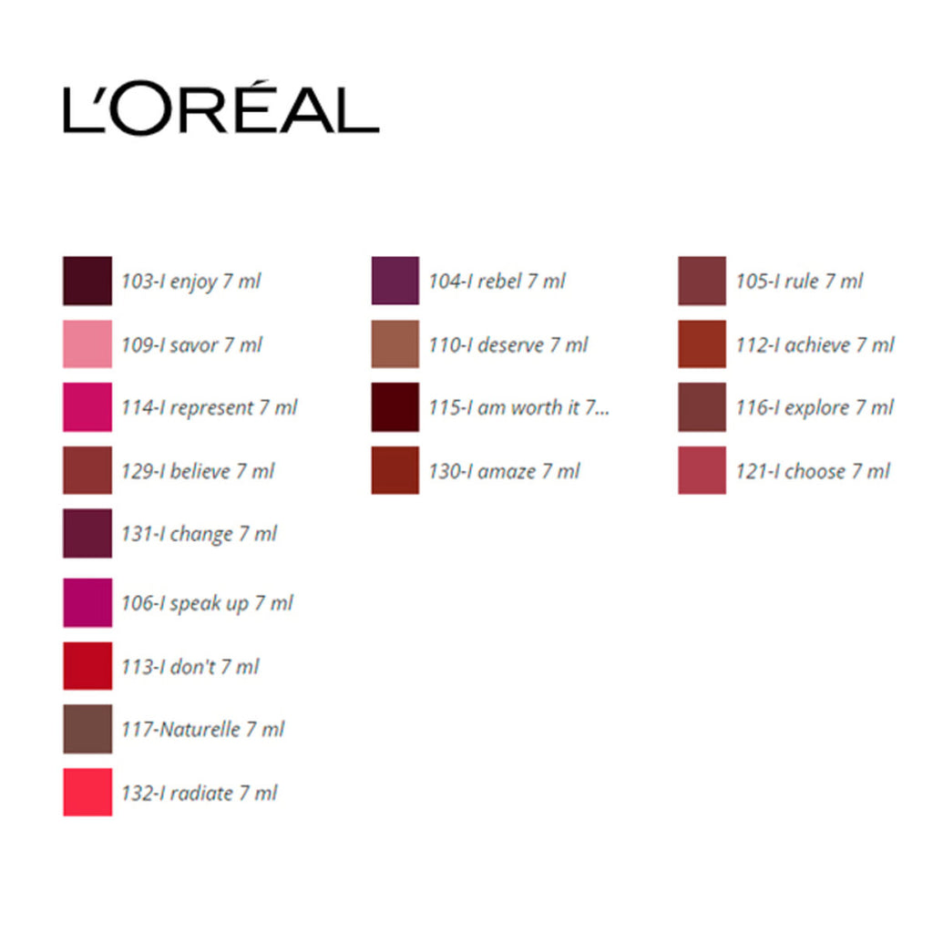 Lippenstift Rouge Signature L'Oreal (7 ml) 7 ml