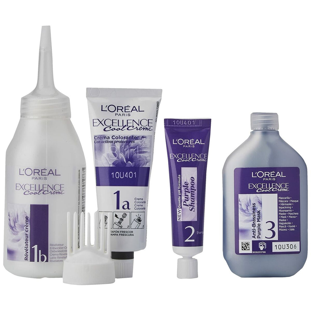 Dauerhafte Creme-Coloration L'Oreal Excellence Helles Aschblond 8,11 N