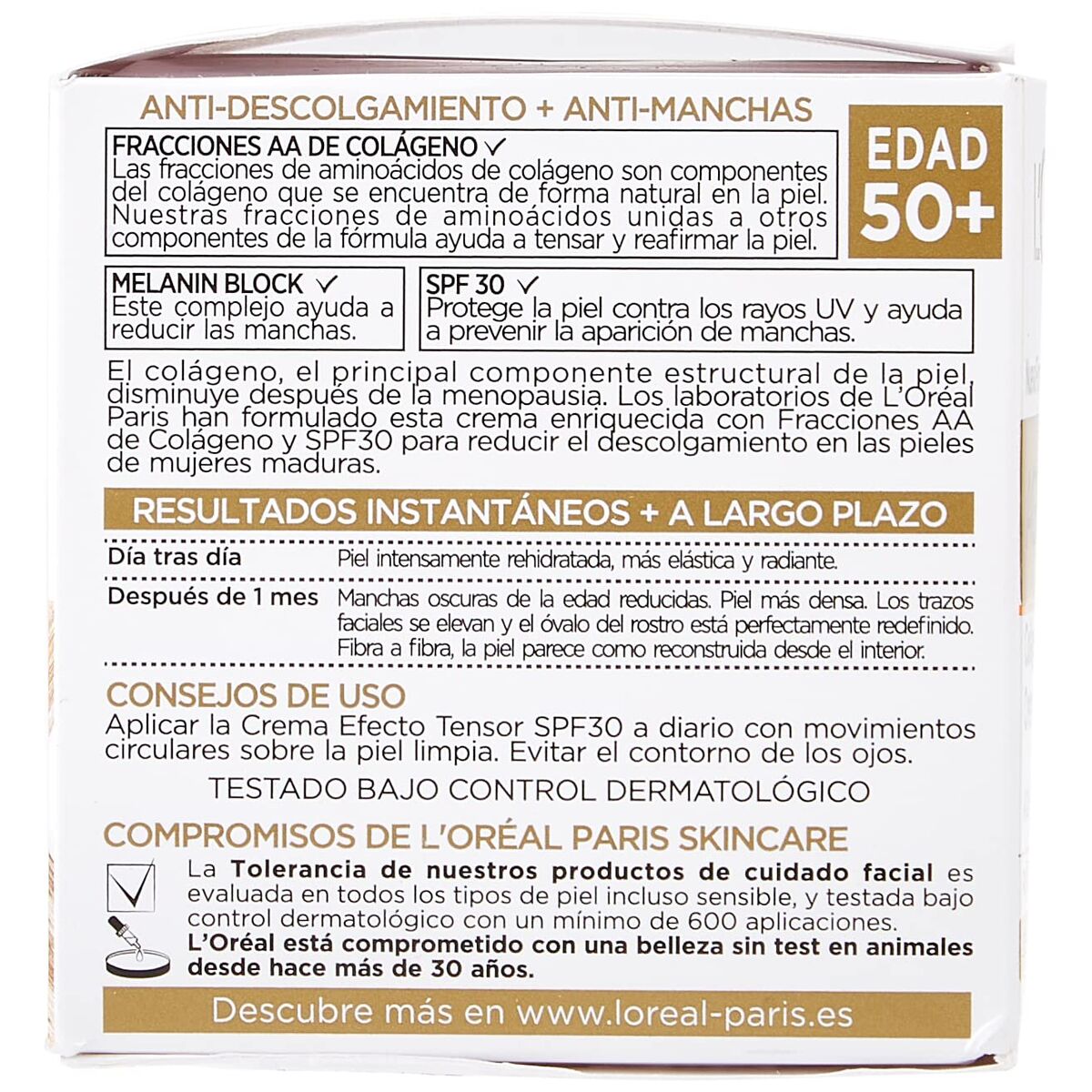 Gesichtscreme L'Oreal Age Perfect Spf 30 50 ml
