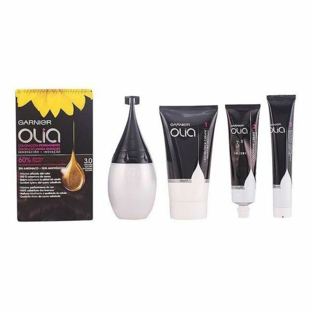 Amoniakfreie Färbung Garnier Olia Nº 3,0-Negro (1 Stück)