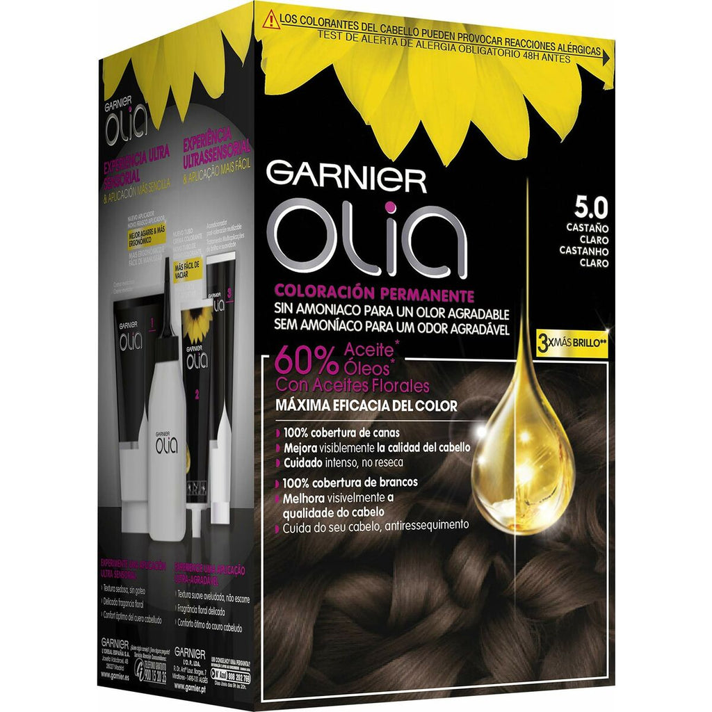 Amoniakfreie Färbung Garnier Nº 5.0-castaño claro (1 Stück)