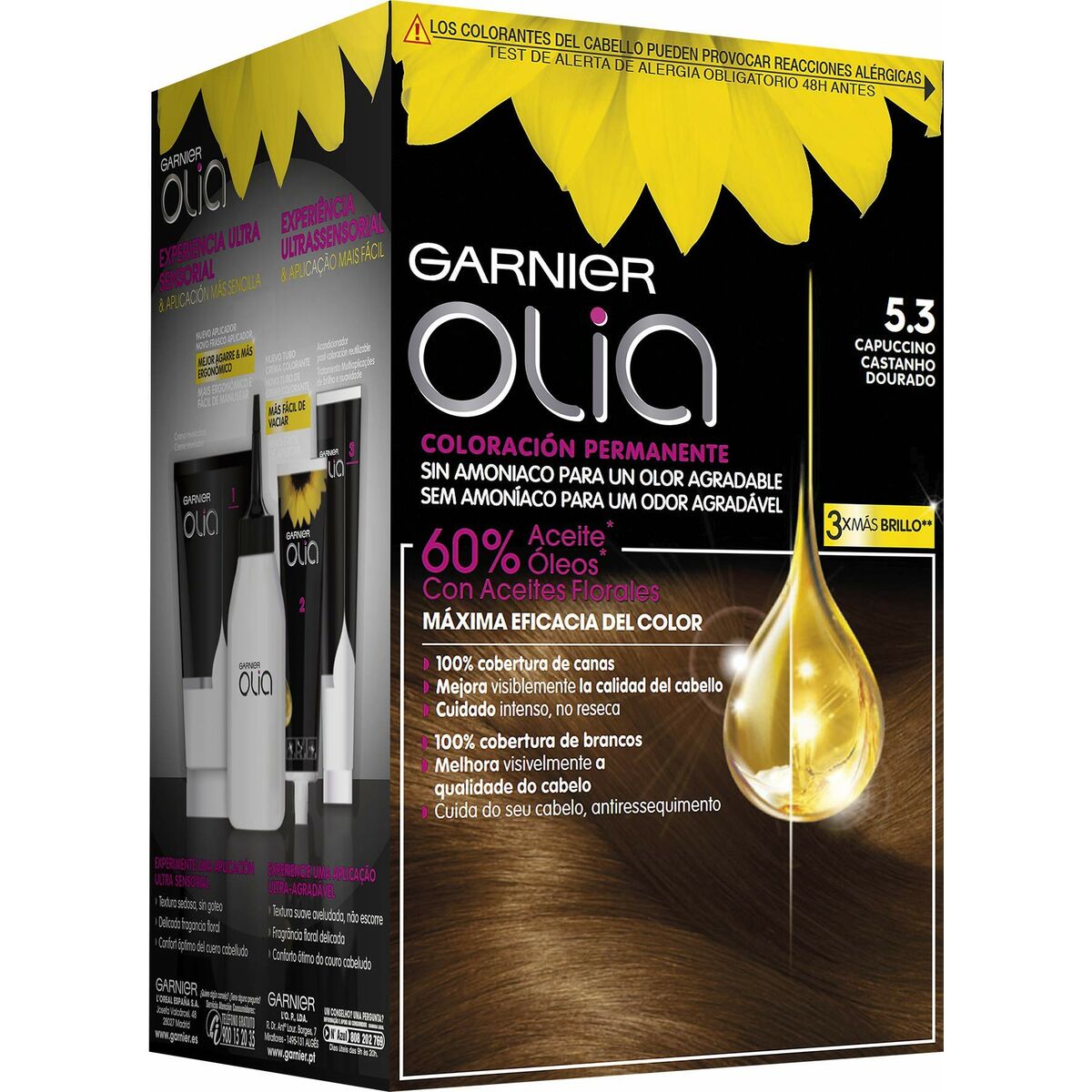 Dauerfärbung Garnier 5,3 - Capuccino (1 Stück)