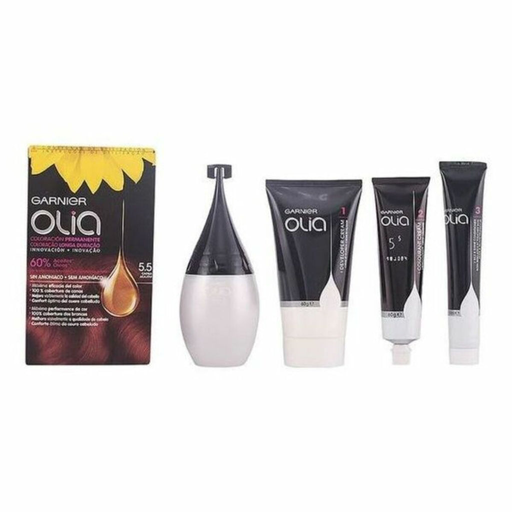 Amoniakfreie Färbung Garnier Olia Nº 5,5 Caoba Lote Nº 5.5-Caoba (1 St