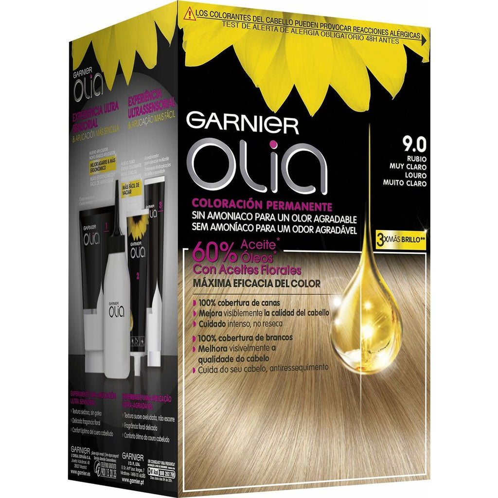 Amoniakfreie Färbung Garnier Olia Extra helles Blond Nº 9.0-rubio muy