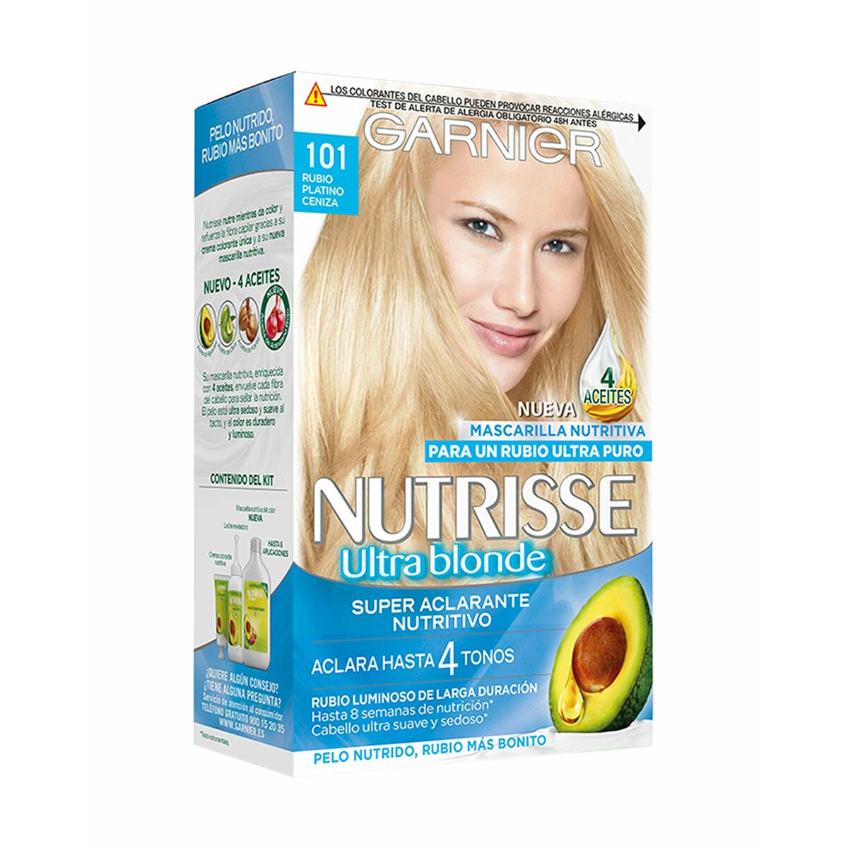 Aufhellungsmaske für blondes Haar Garnier Nutrisse (3 Stück)