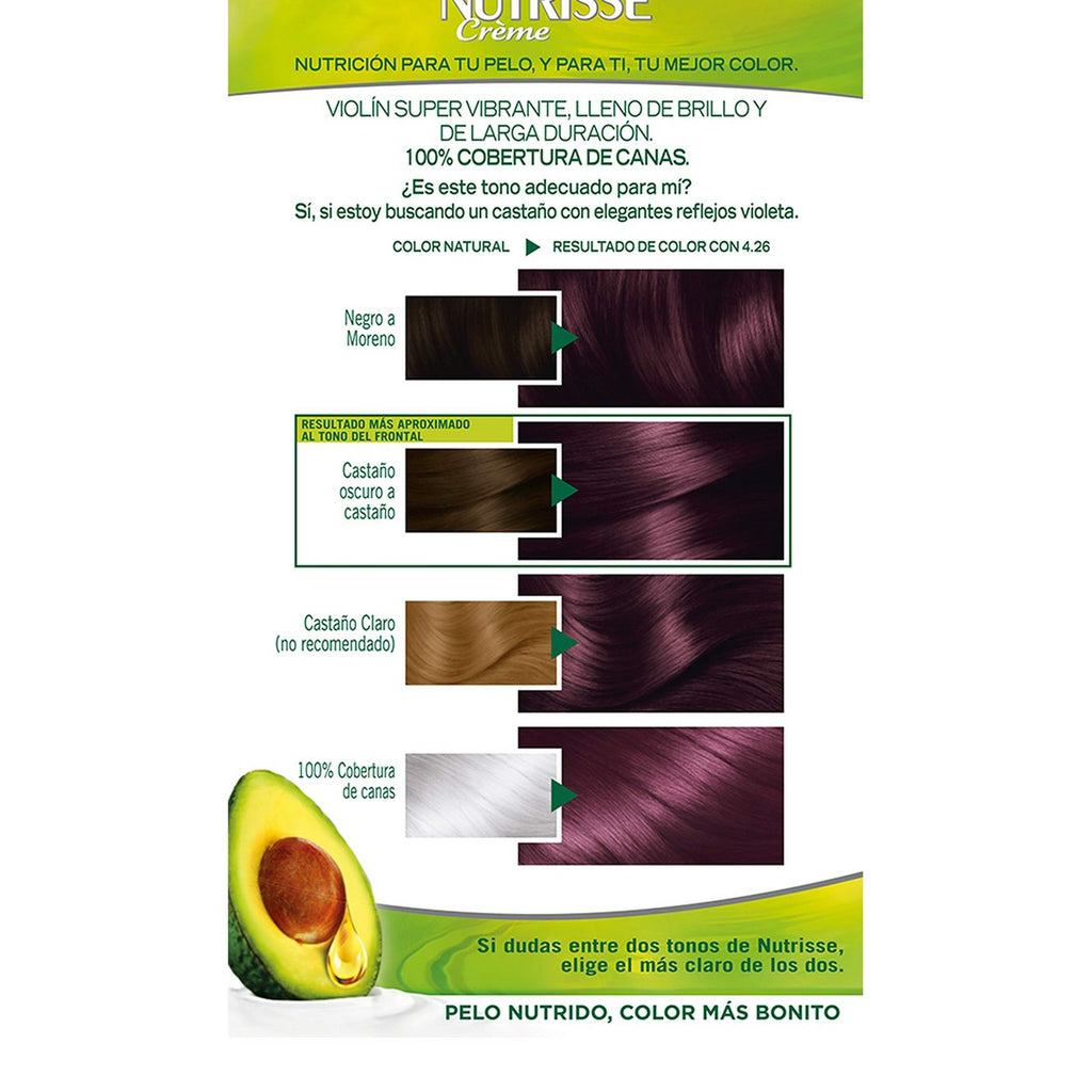 Dauerfärbung Garnier Nutrisse Nº 4,26 Nº 4,26-Cassis 1 U (3 Stück)