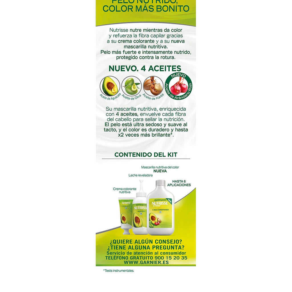 Dauerfärbung Garnier Nutrisse Nº 4,26 Nº 4,26-Cassis 1 U (3 Stück)
