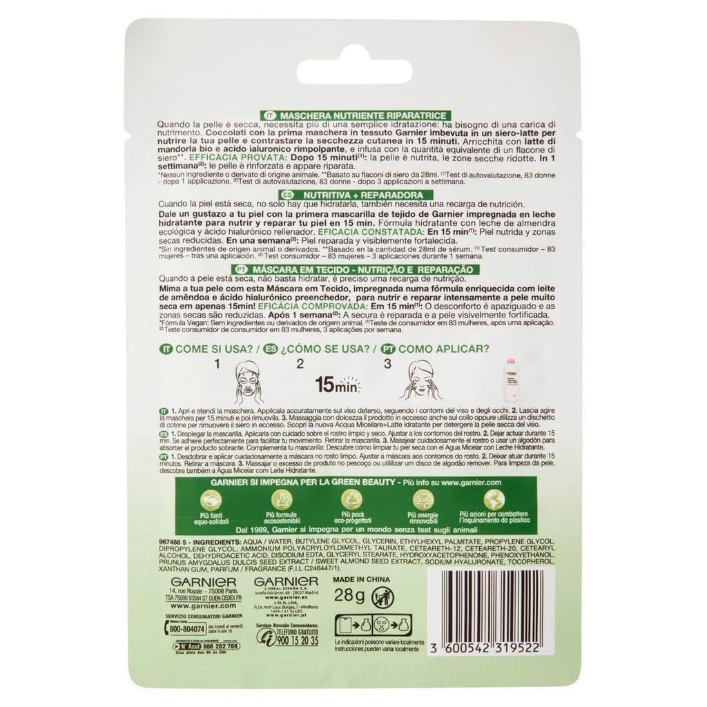 Gesichtsmaske Garnier Skinactive Nutri Bomb (1 Stück)