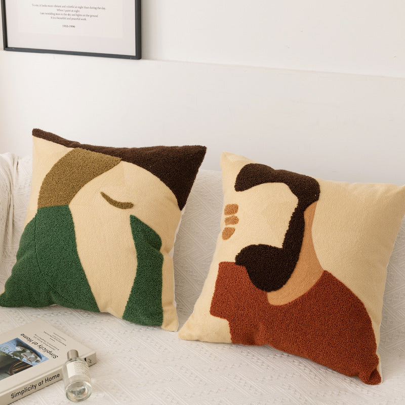 Abstrakter Baumwoll-Kissenbezug fürs Sofa
