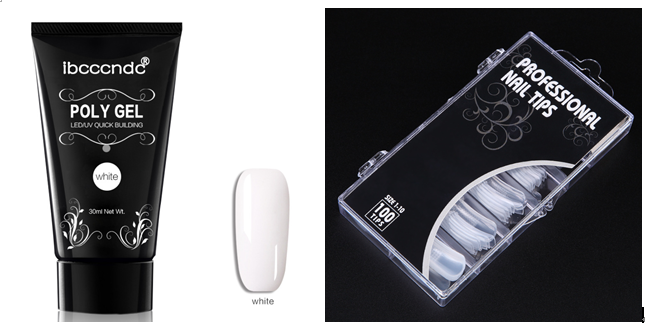Painless Crystal Gel Nagelverlängerungs-Set