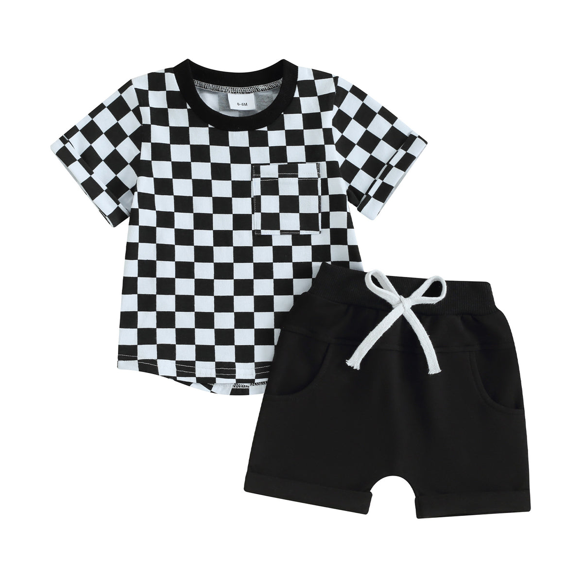 Kariertes T-Shirt und Shorts für Babys – Bild 4 | LuxeStyle
