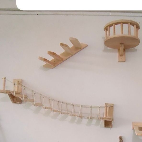 Xilan Kiefer Katzen-Hängebrücke mit Kletternest