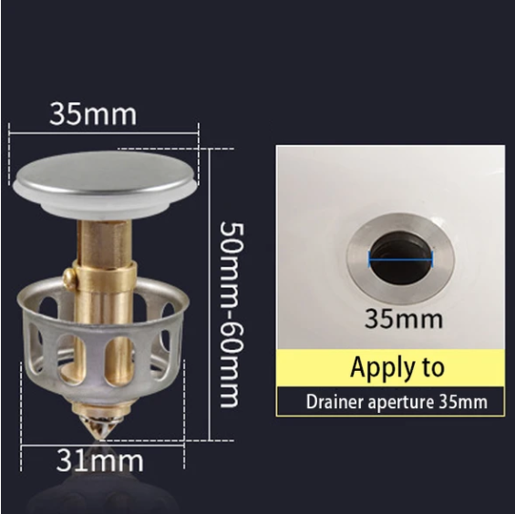 Abflussfilter für Waschbecken – 35 mm Kern | LuxeStyle