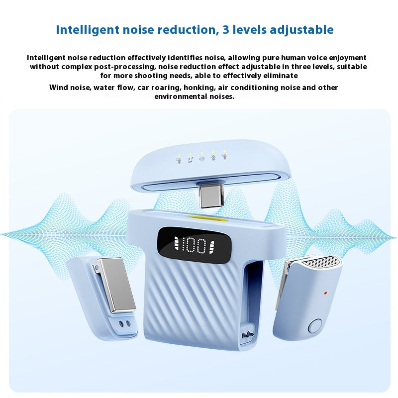 M8 Mini Funk-Ansteckmikrofon (2er-Set)
