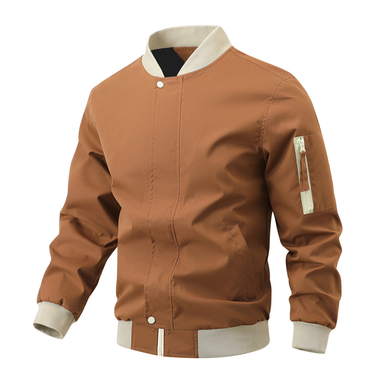 Freizeit-Sportjacke mit eingenähtem Label | LuxeStyle