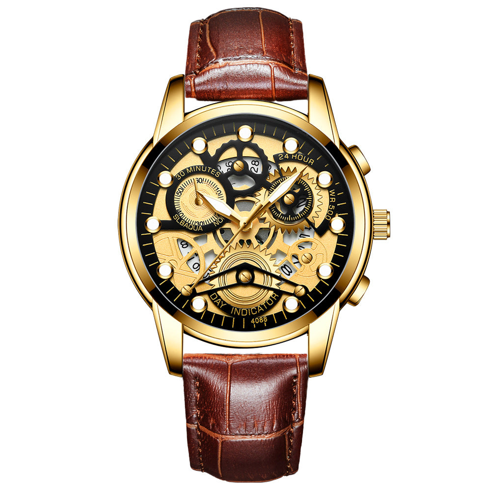 Quarz-Herrenuhr mit Leuchtanzeige – Bild 8 | LuxeStyle